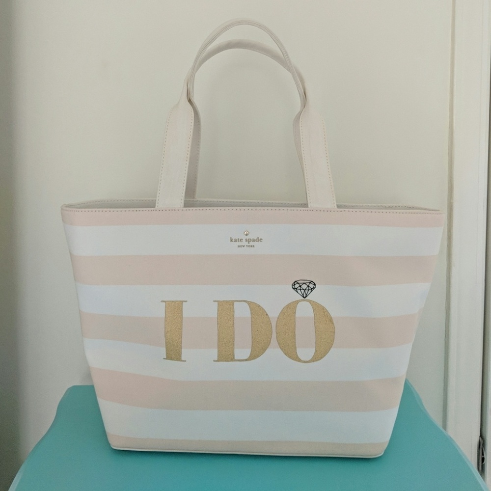Kate Spade I Do I Did Tote Bridal Wedding Purse